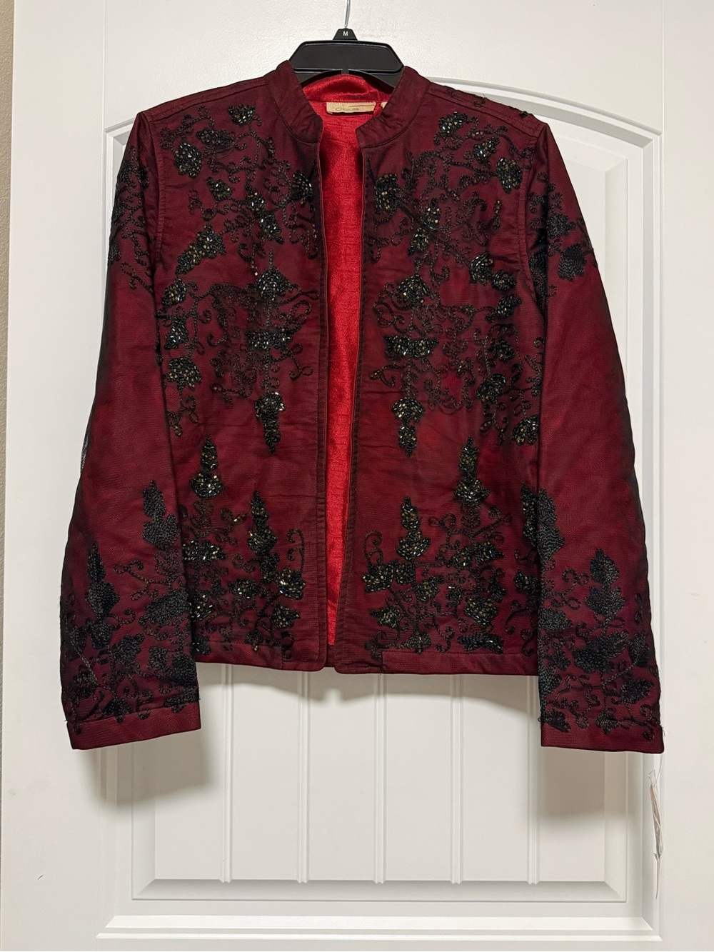 NWT Choices Anastasia Beaded Embroidered Evening Jacket
